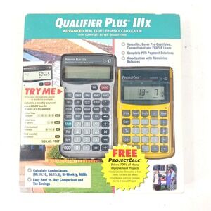 Calculated Industries Qualifier Plus IIIx 3415 Real Estate Calculator ProjectCal